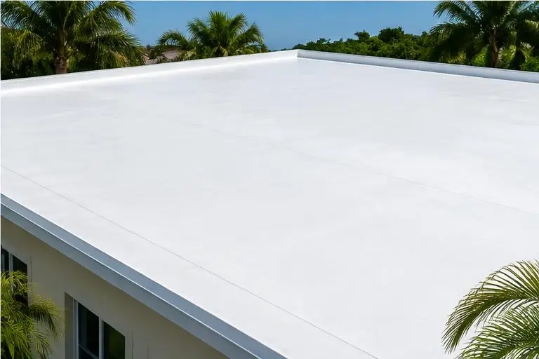 Flat roofing example
