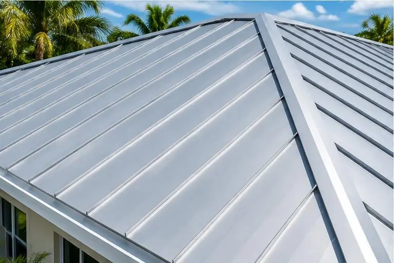 Metal roofing example