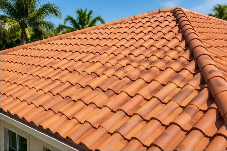 Tile roofing example